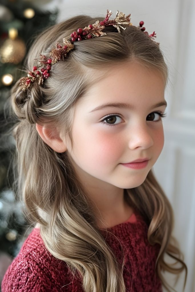 Loose Curls and Sparkling Starry Headband