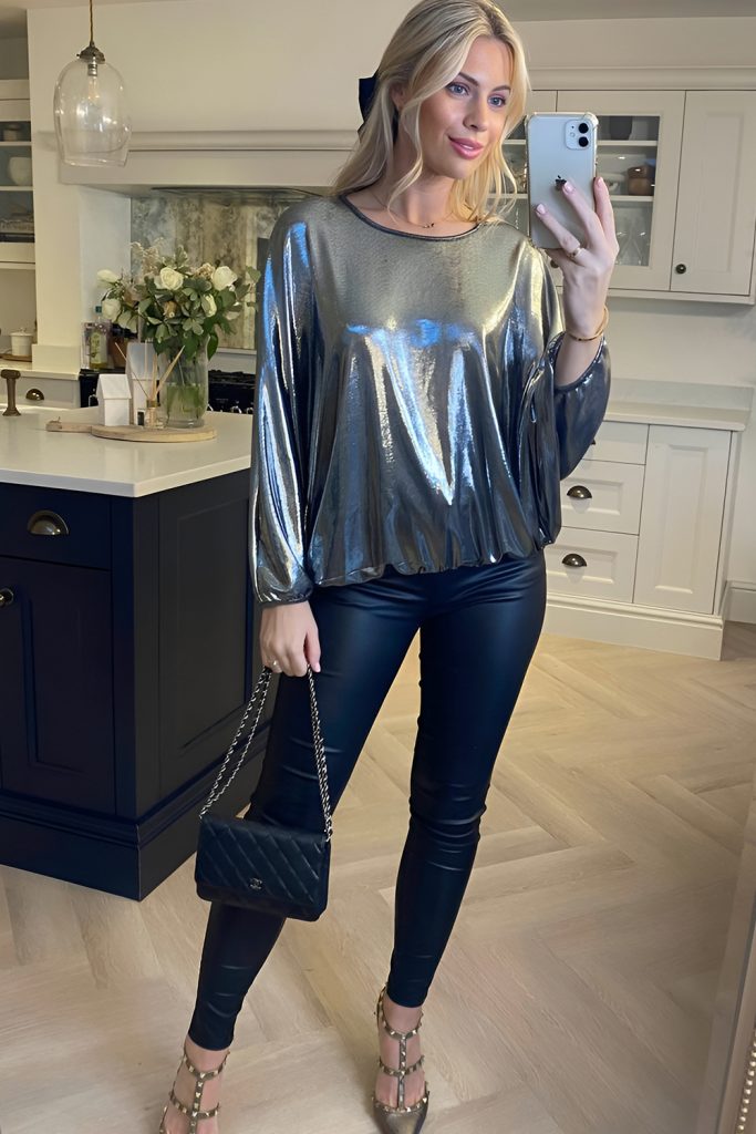 Metallic Pieces Stealing the Limelight All Night