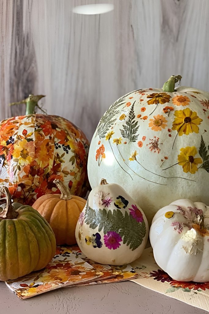 Painted Gourds and Pumpkins That Show Off Seasonal Creations