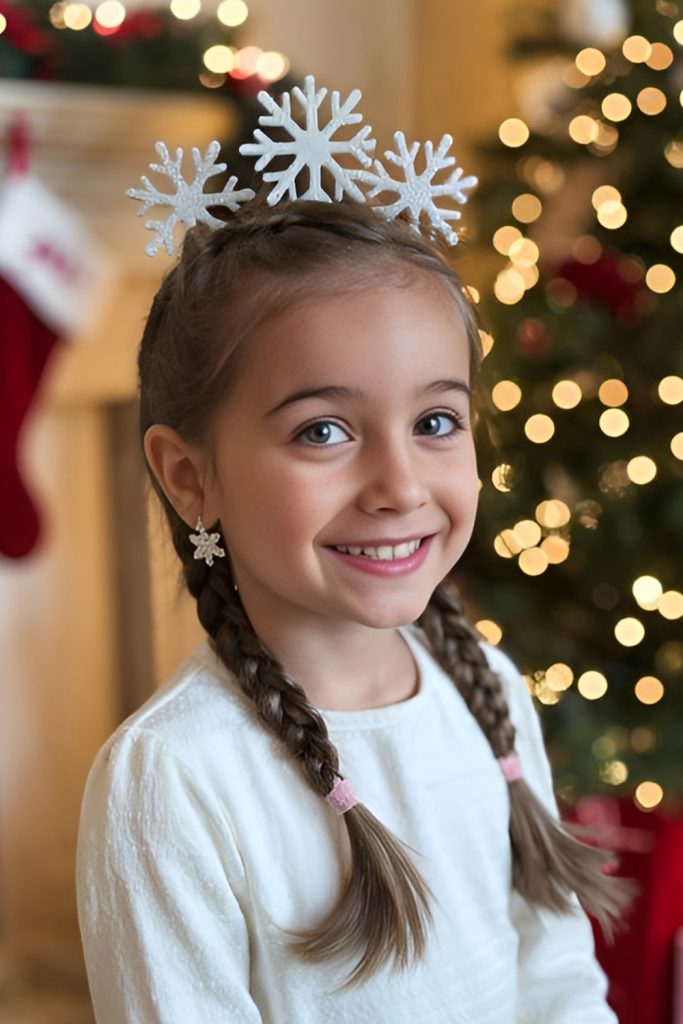 Patterning Sparkly Snowflakes onto a Traditional Braid