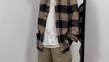 Plaid Overshirt with Straight Leg Jeans