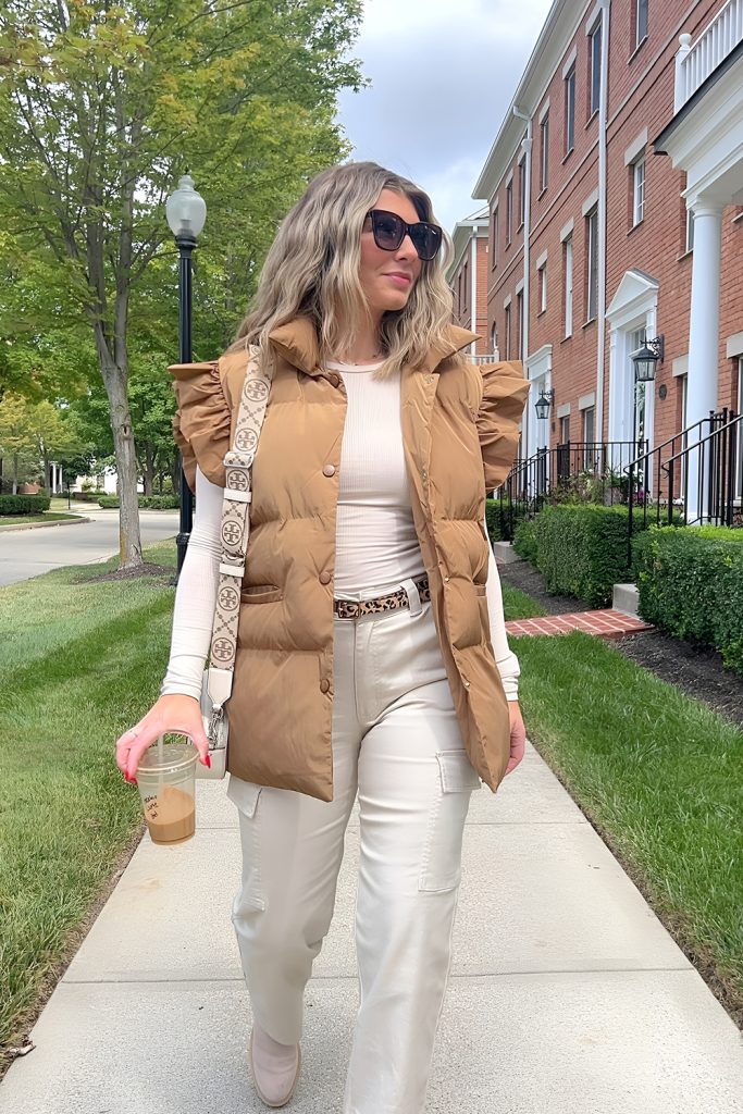 Puffer Vests and Long Sleeves for Easy Layering