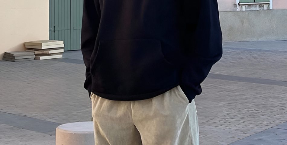 Relaxed Hoodie with Joggers and Sneakers