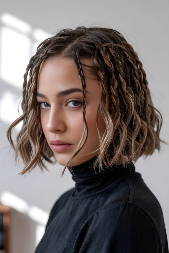 Romantic Nights Accented with Waterfall Braids