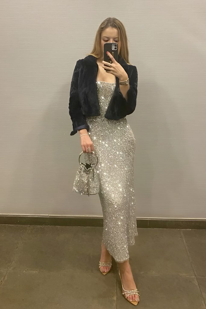 Sequin Midi Dresses that Shine Under Every Source of Light