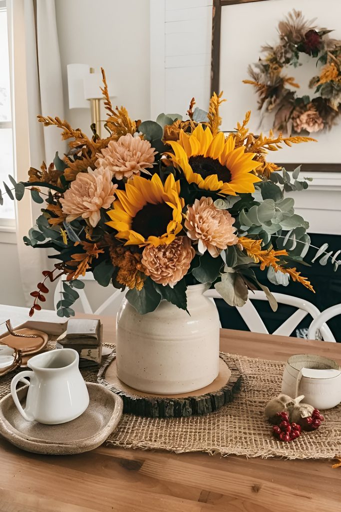 Showcase Seasonal Floral Arrangements to add a splash of fresh color