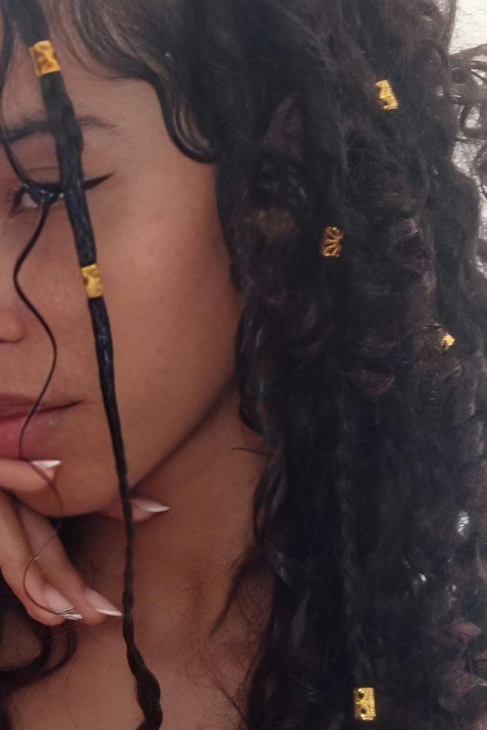 Side Braid with Beaded Accents