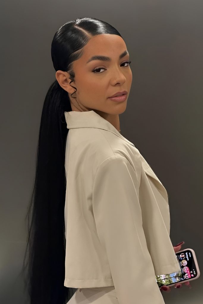 Sleek Low Ponytail with Polished Finish