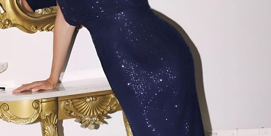 Sparkling Sequined Sheath Dress