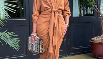 Stylish Wrap Style Maxi Dress for Comfort and Celebration