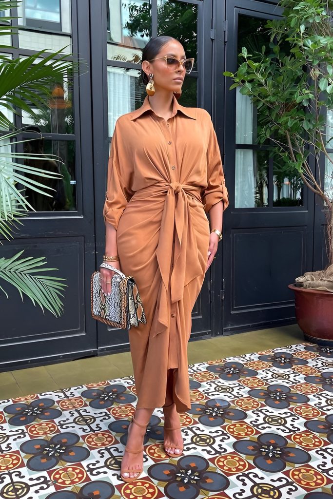 Stylish Wrap Style Maxi Dress for Comfort and Celebration