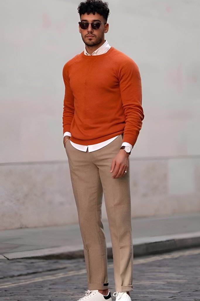 Sweater and Chinos for Fall Style