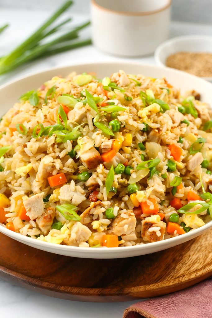 Turkey Fried Rice with Seasonal Pizzazz