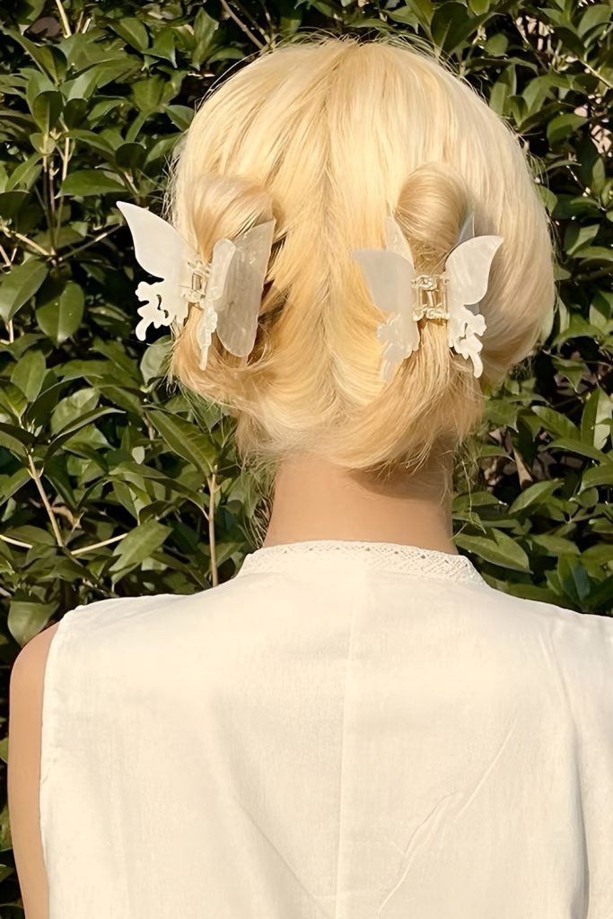 Twisted Side Bun with Decorative Clip