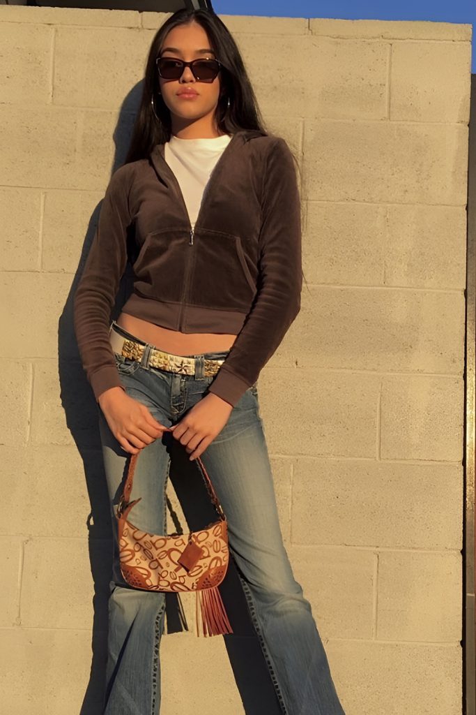 Velour Zip Up Hoodie for Luxe Casual Style