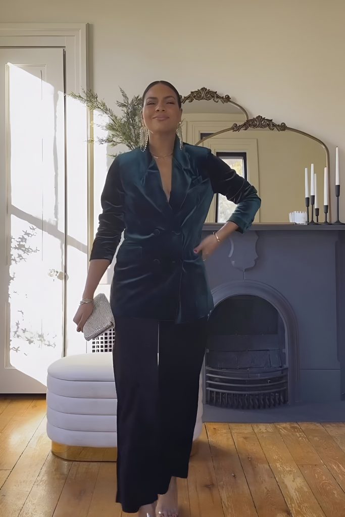 Velvet Ensemble for Elegant Glamour