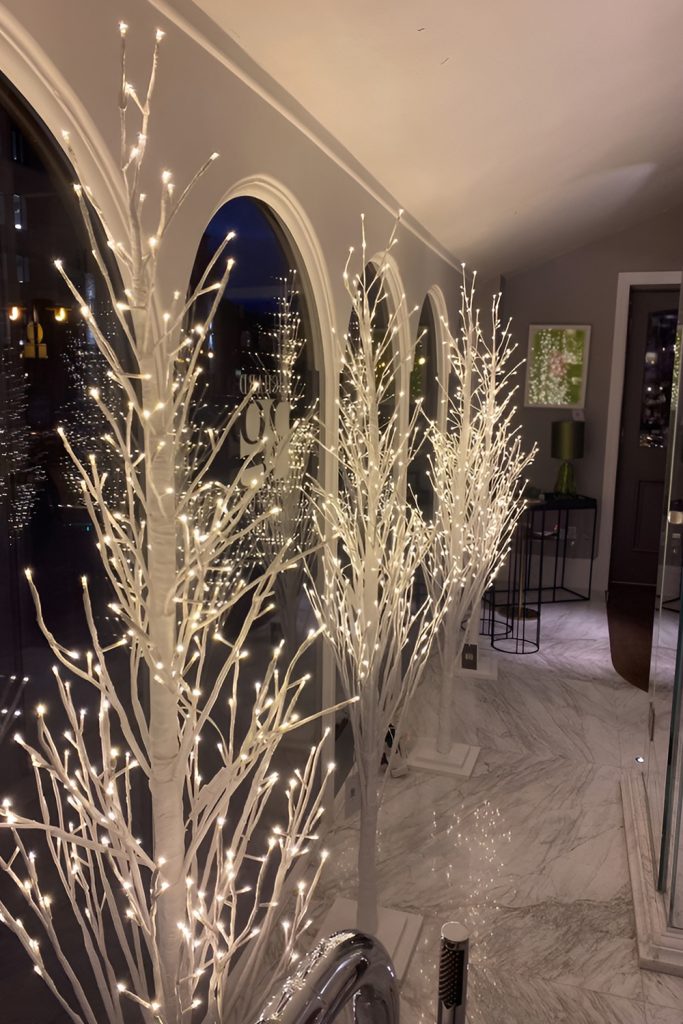 Warm White LED Trees for a Contemporary Radiance