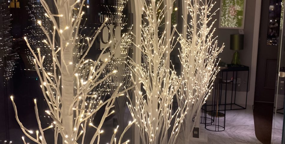 Warm White LED Trees for a Contemporary Radiance