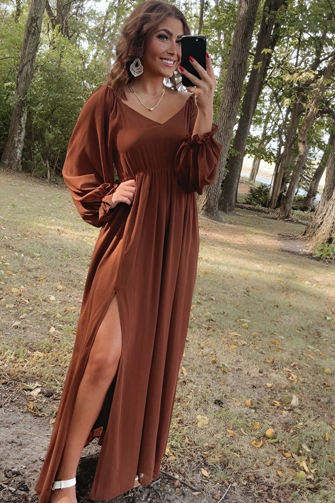 Boho Spirit with a Flowy Maxi Dress and Suede Accessories