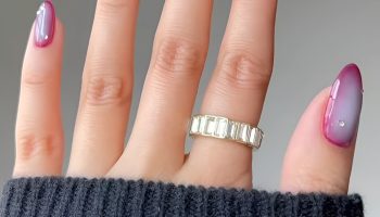 Crystal Infused Aura Nails