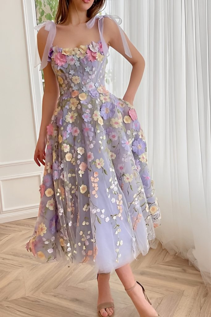 Delicate Detail Using Floral Embroidery