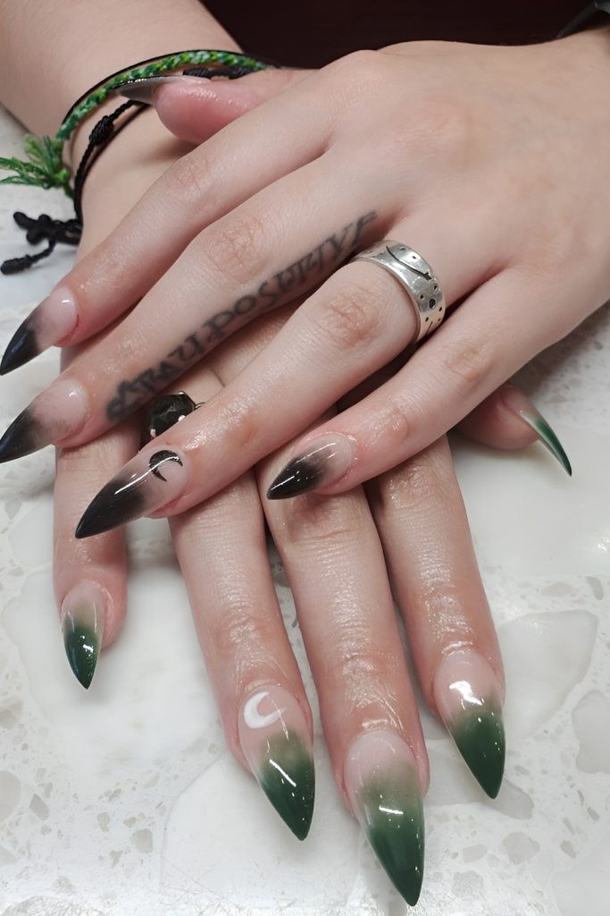 Enchanted Forest Witch Nails
