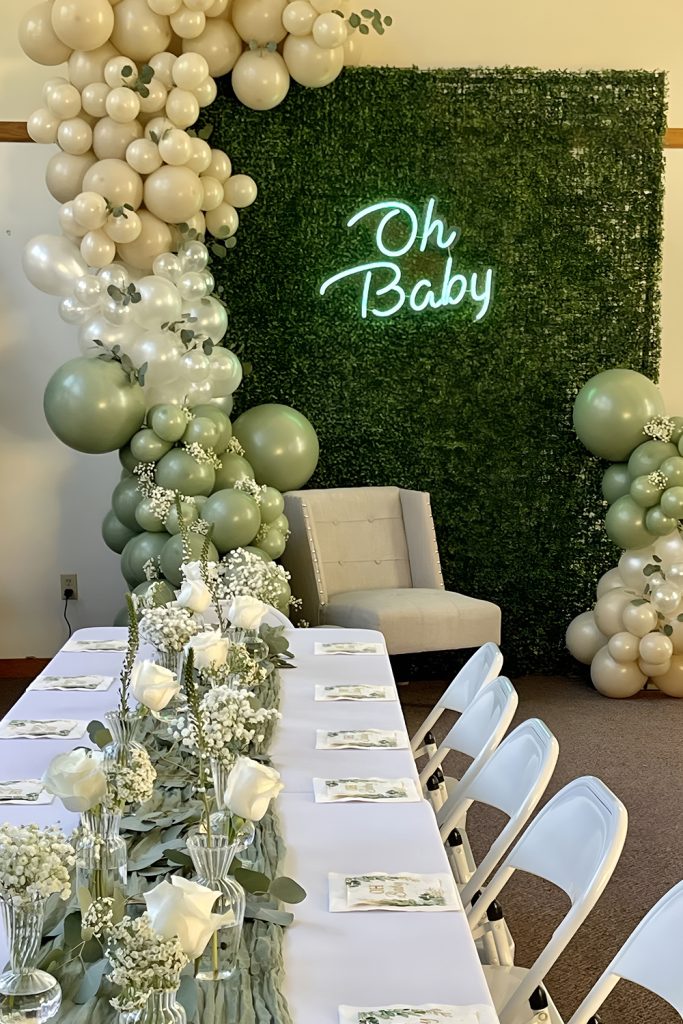 Fresh White & Green Bloom Theme