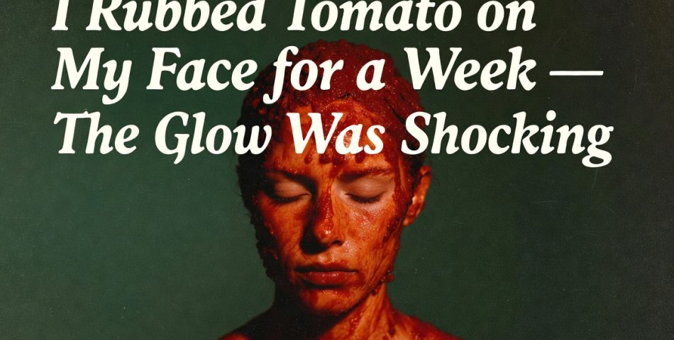 I Rubbed Tomato on My Face for a Week — The Glow Was Shocking