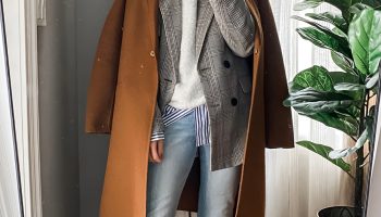 Layered Looks with Blazers and Knits