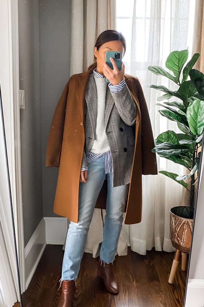 Layered Looks with Blazers and Knits