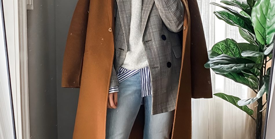 Layered Looks with Blazers and Knits