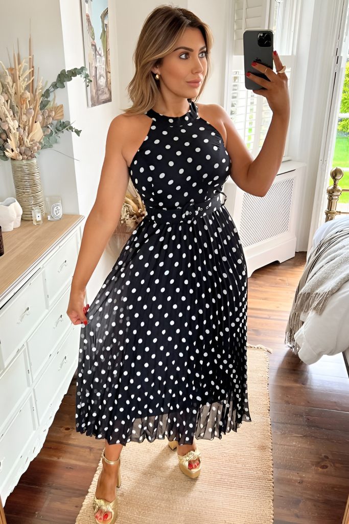 Printed Polka Dots for Playful Elegance