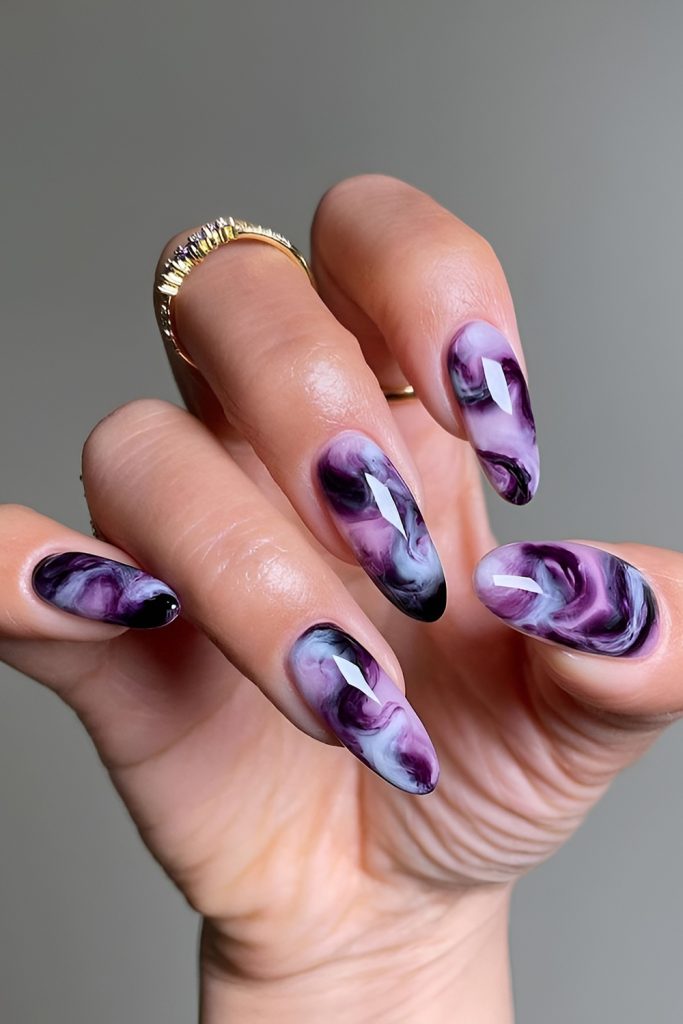 Smoky Cauldron Marble Nails
