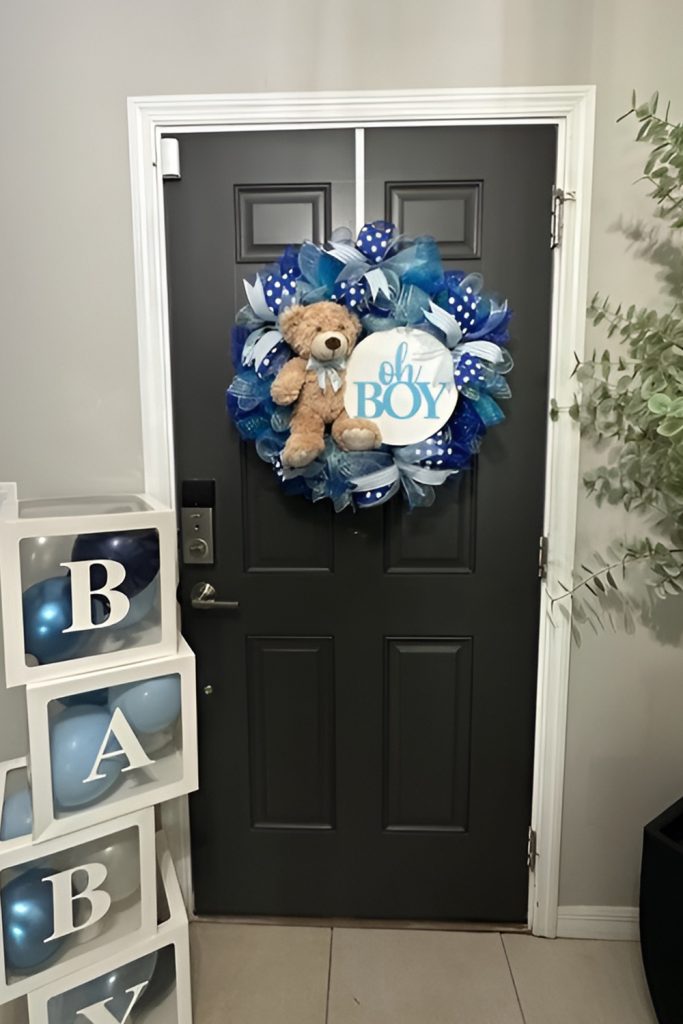 Spring Wreath Welcome Baby