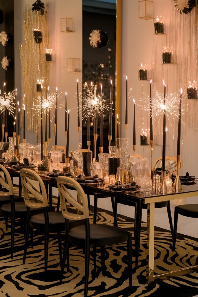 The glamorous black and gold bash that sparkles until midnight