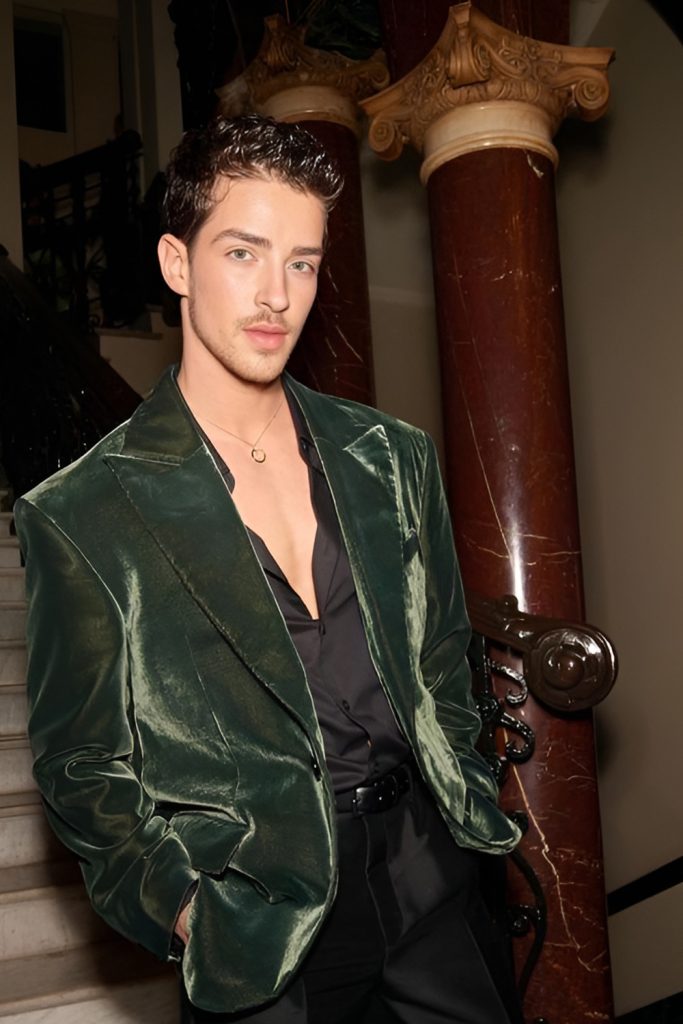 Velvet jackets that add a touch of luxury and festivity