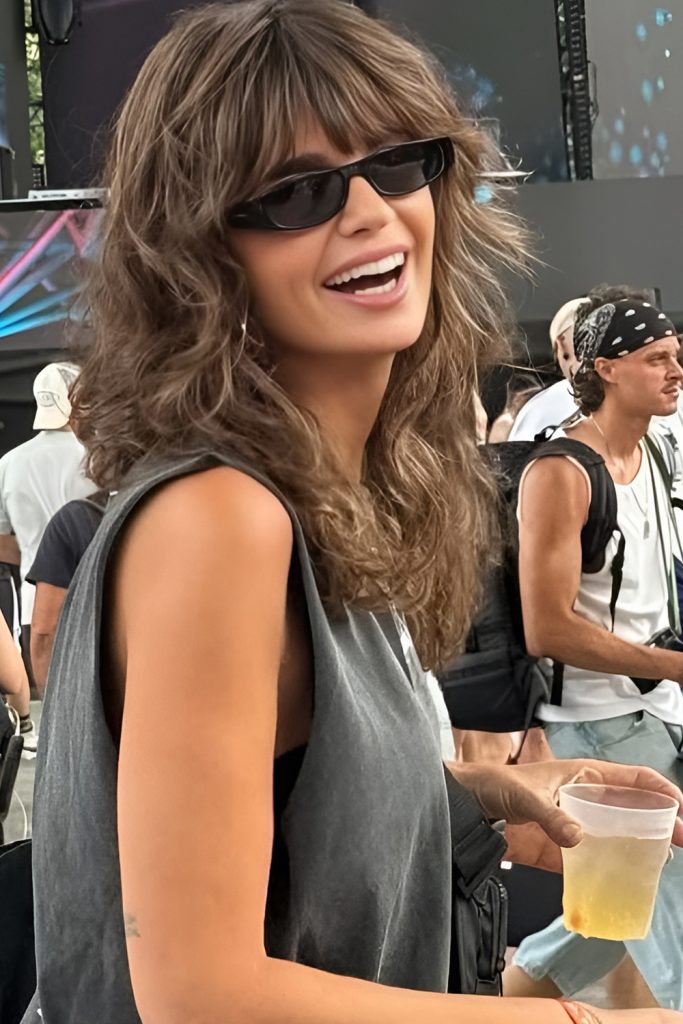 Boho Long Shag with Feathered Bangs