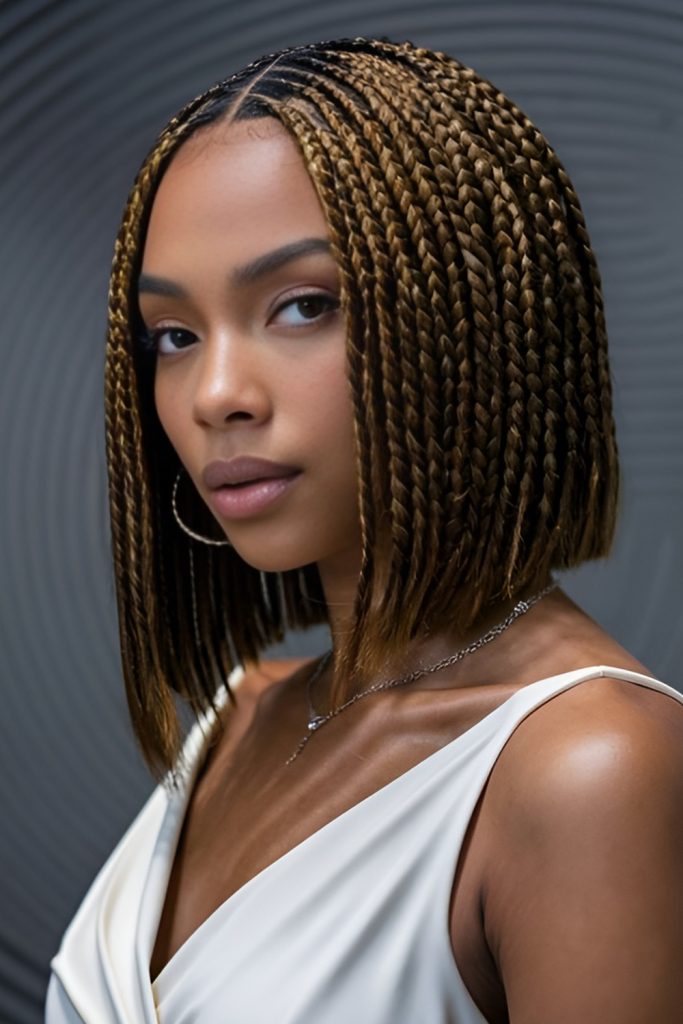 Braided Bob Offering a Fresh, Modern Twist