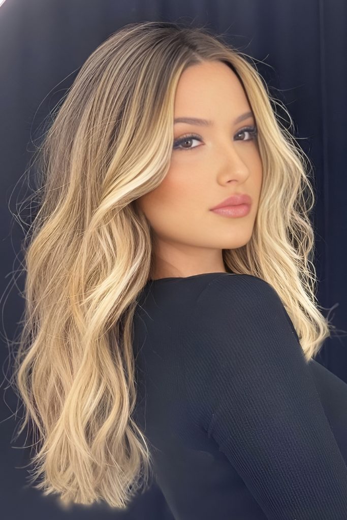 Buttery Blonde Balayage for a Sun Touched Glow