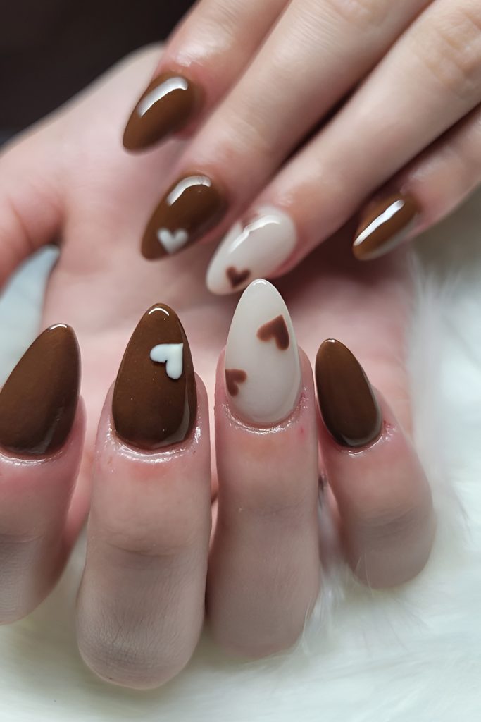 Chocolate inspired Brown Nails That Feel Luxurious