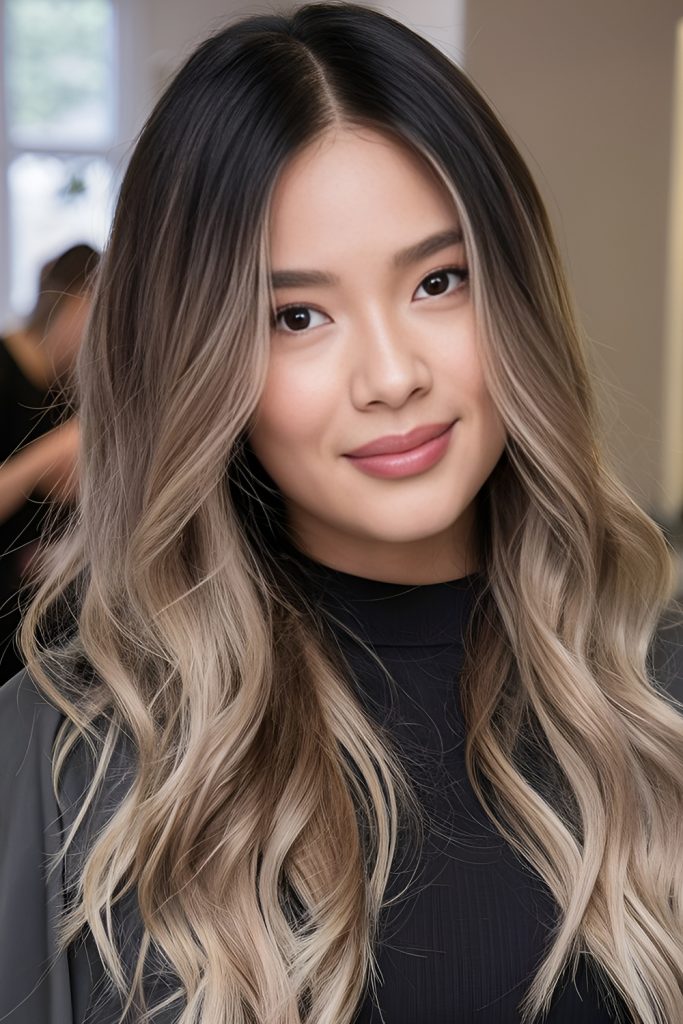 Dimensional Balayage Blonde for Sweeping Movement