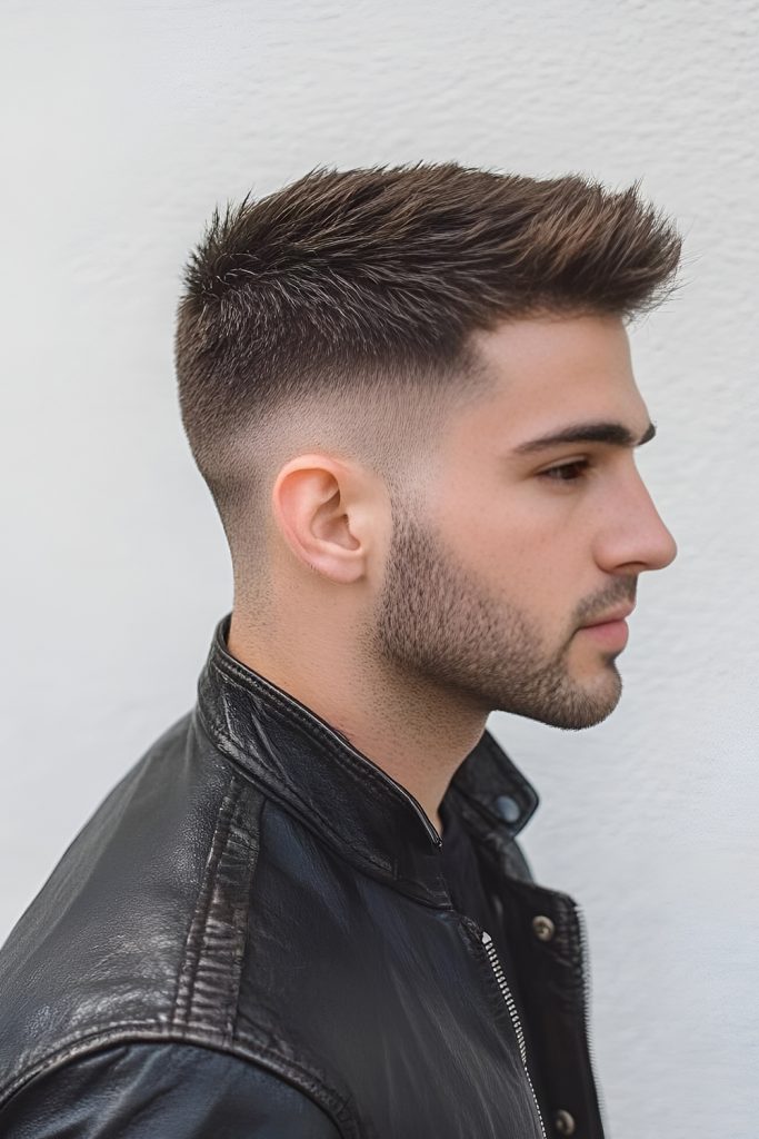 Fade With Short Quiff Top