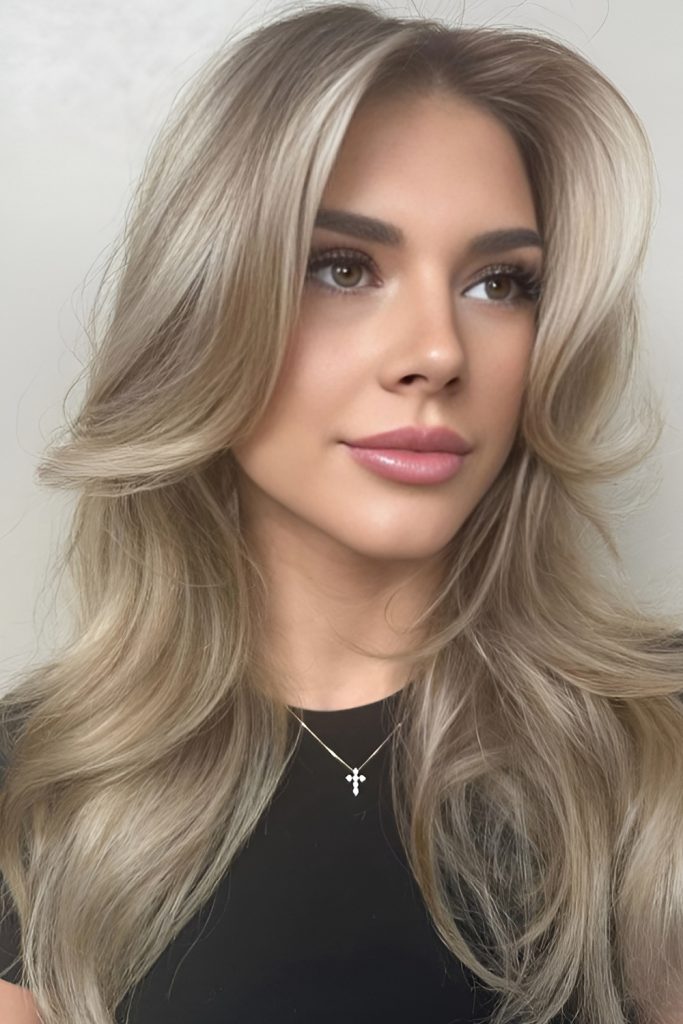 Frosted Cream Blonde With a Velvety Finish
