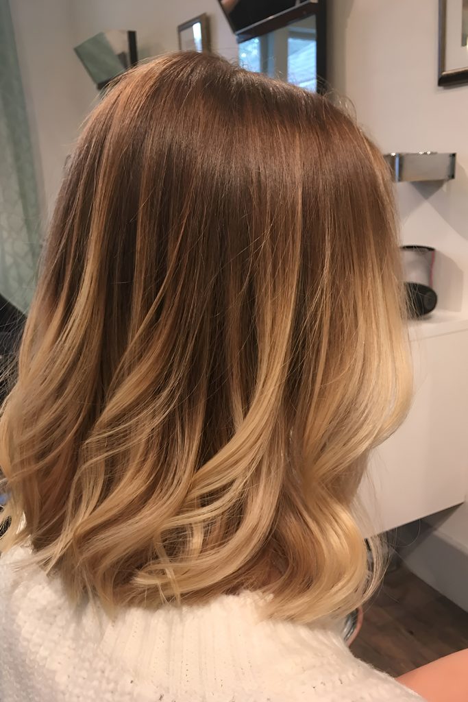 Golden Honey Blonde That Warms Up Darker Bases