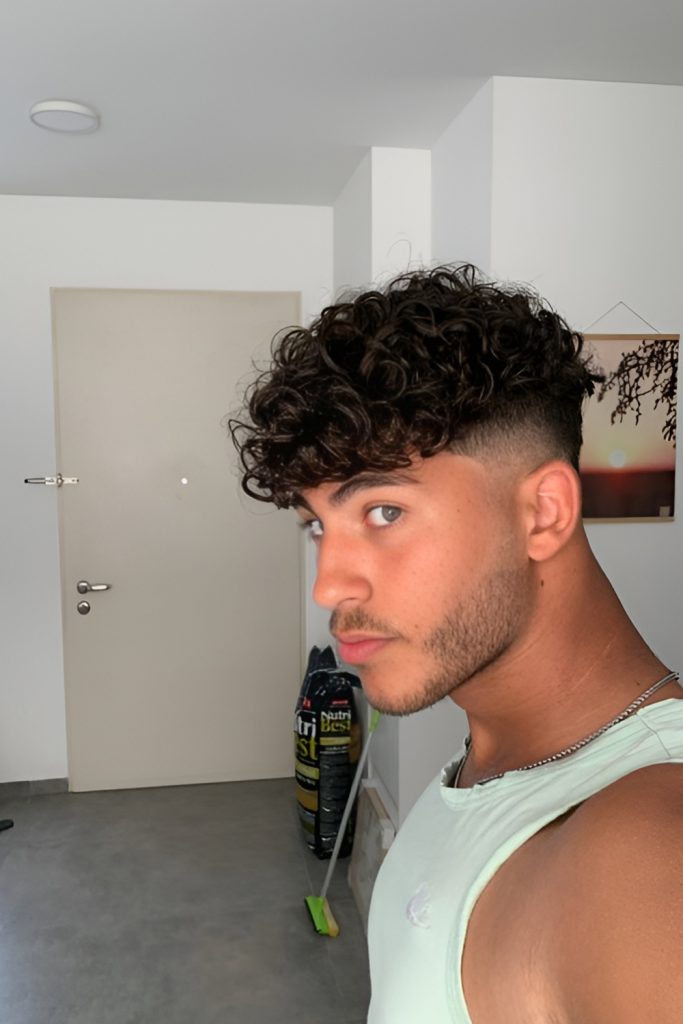 High Sharp Fade for Dense Curls