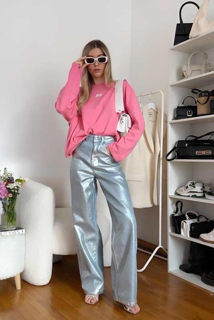 High Shine Metallic Outfits to Nail the Futuristic