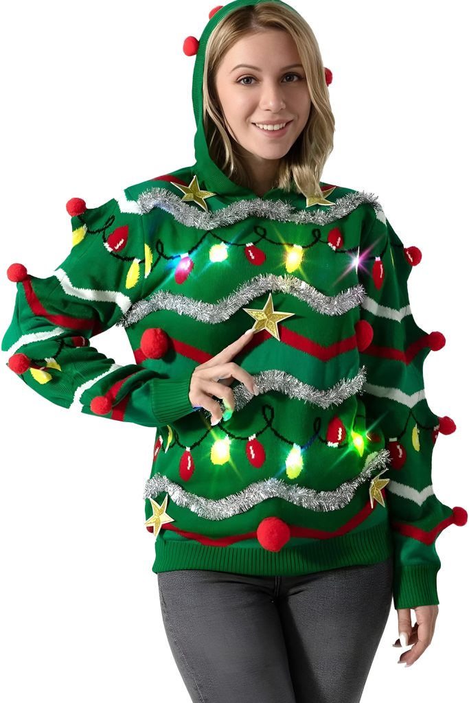 Light Up Christmas Sweaters That Steal the Spotlight