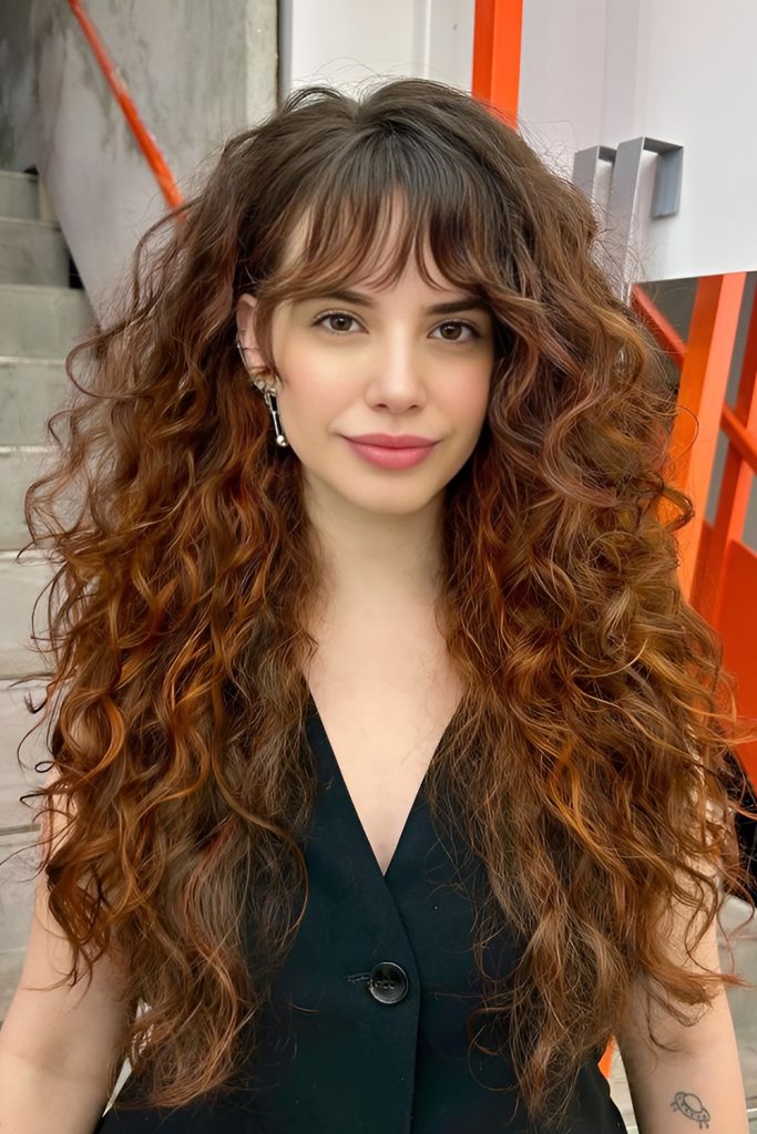 Long Shag with Voluminous Bangs