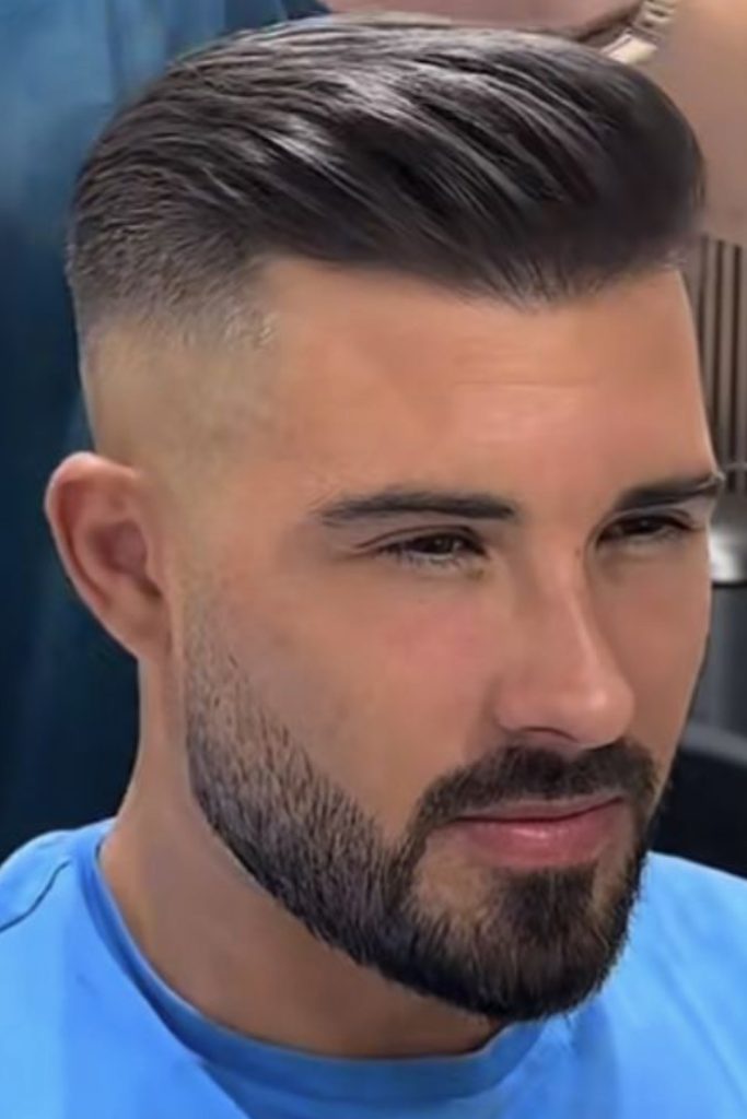 Modern Pompadour With Sharp Undercut Contrast