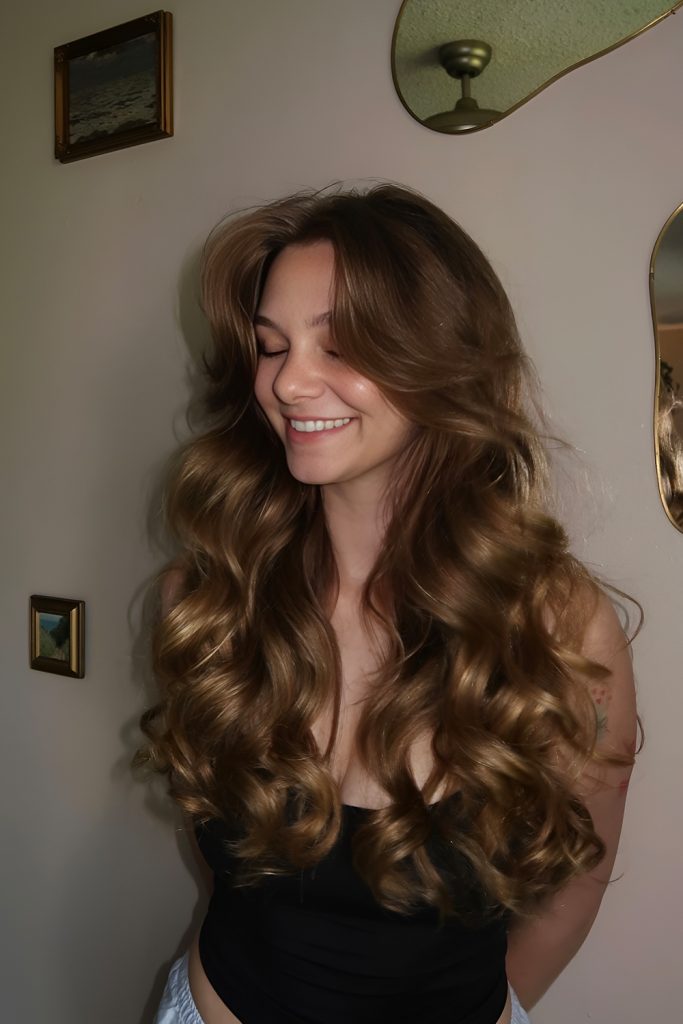 Natural Looking Blowout Curls with Flow